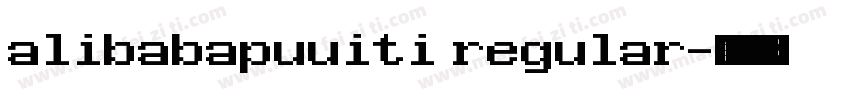 alibabapuuiti regular字体转换